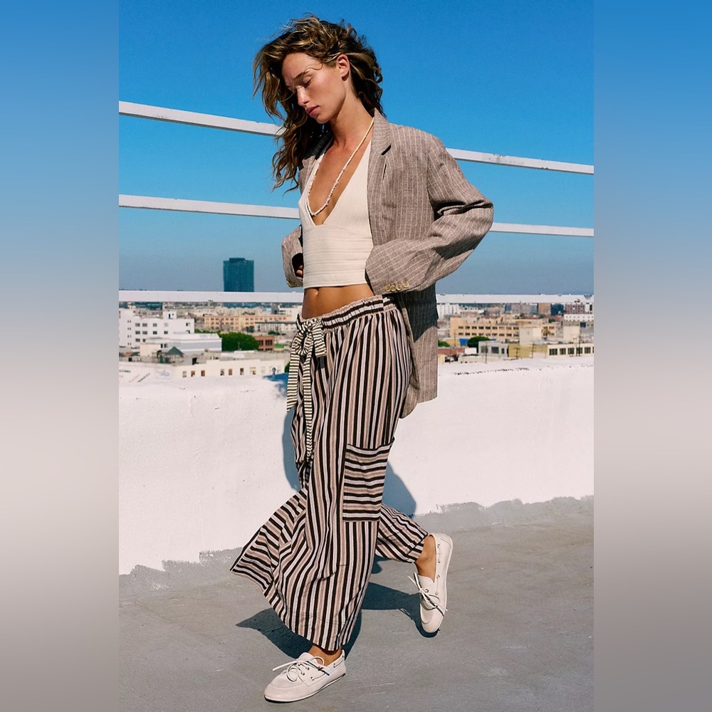 [Free people] Blanche pants in sandstorm combo color